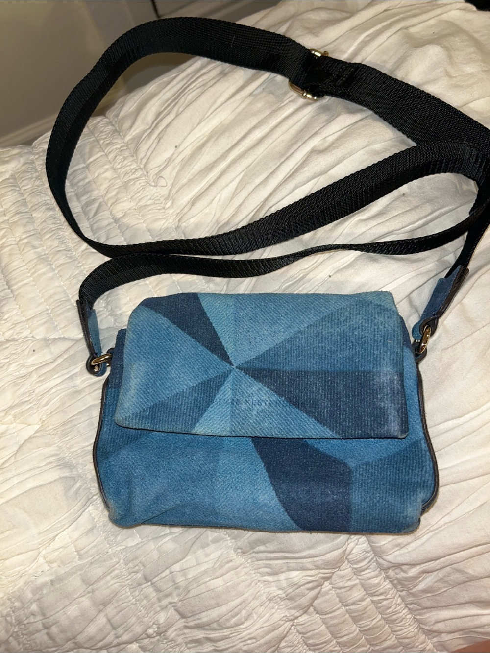 Aimee Kestenberg Blue Geometric Mini Crossbody